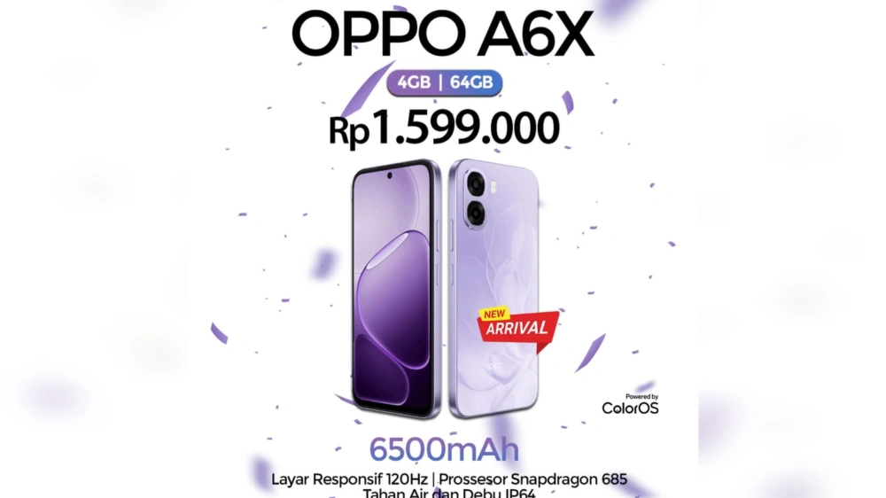 Harga Oppo A6X. [Instagram]