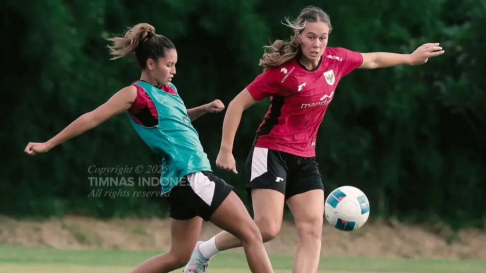 Timnas Putri Indonesia saat latihan. [Instagram/@timnasindonesia]