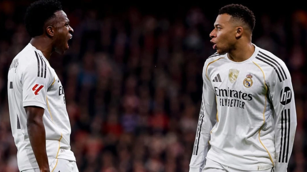 Vinicius Junior dan Kylan Mbappe. [Instagram/@realmadrid]