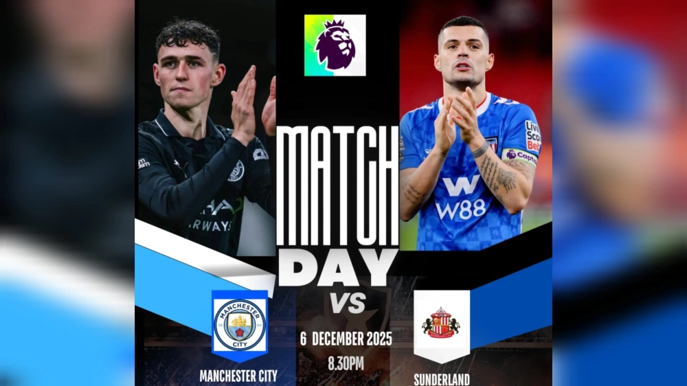 Man City vs Sunderland. [Instagram]