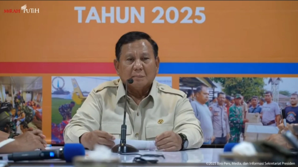 Presiden Prabowo Subianto. [YouTube Sekretariat Presiden]