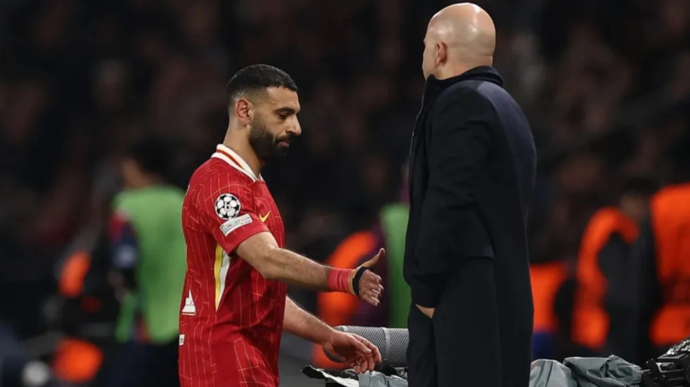 Mo Salah dan Arne Slot 