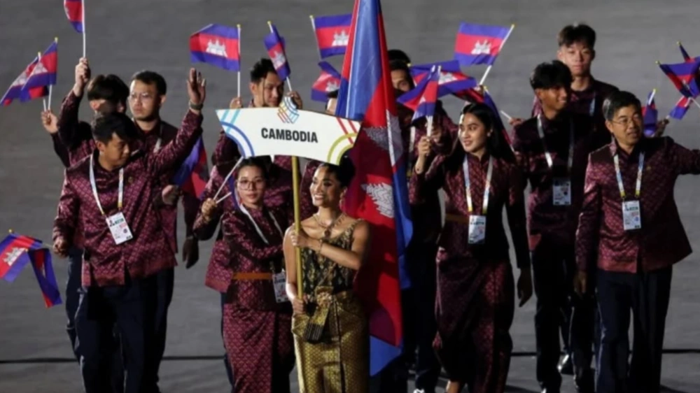 Kontingen Kamboja. [Instagram]