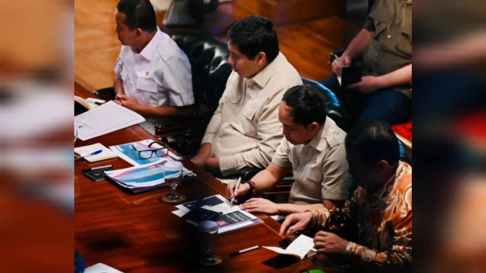 Menteri yang hadir. [Instagram/@sekretariat.kabinet]