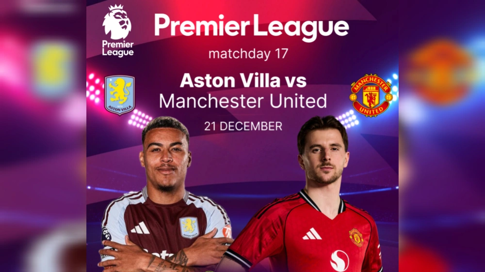 Aston Villa vs Man United. [Instagram]