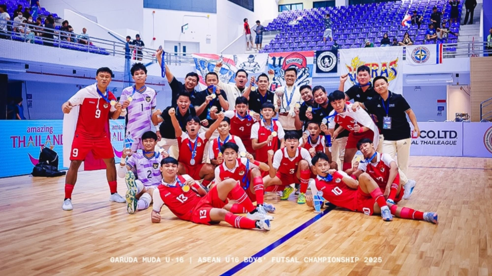 Skuad Timnas Futsal Indonesia U-16. [Instagram/@timnasfutsal]