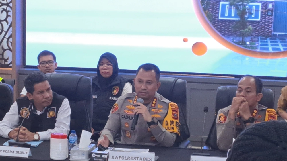 Kapolrestabes Medan, Kombes Pol Jean Calvijn Simanjuntak. [FT News/Reza D Syahputra]