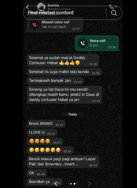 Isi Chat Ibu Bigmo (TikTok)