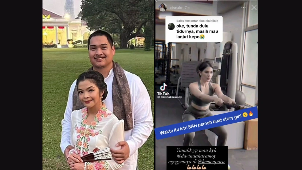 Postingan Niena, istri Dito Ariotedjo yang pernah menyindir Davina Karamoy. [TikTok]