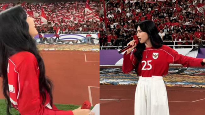 Viral Saltingnya Isyana Sarasvati ketika Dikasih Yel-Yel oleh Suporter Garuda