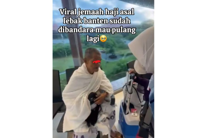 Calon jemaah haji 2025 gagal berangkat. (TikTok)