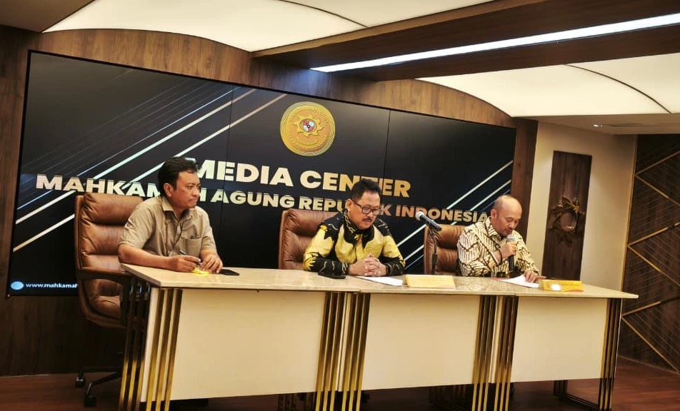 Mahkamah Agung menggelar konfrensi pers terkait Putusan Kasasi atas nama Terdakwa Mario Dandy. [Dok. MA]