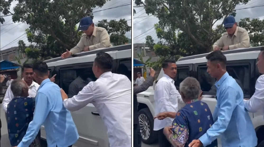 Viral Video Kakek Hadang Prabowo, Protes Banjir Tapi Iring-Iringan Terus Melaju
