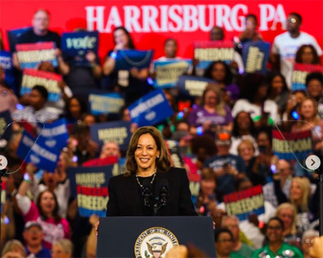 Kampanye Kamala Harris dalam Pilpres AS 2024/Foto: Instagram Kamala Harris