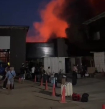 Kebakaran di Senta, Jepang. (TikTok @asahisan22)