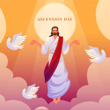 Ilustrasi Perayaan Kenaikan Yesus Kristus. (Freepik)