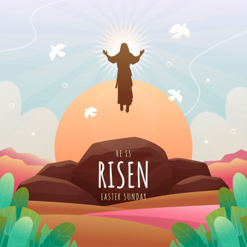 Ilustrasi Perayaan Kenaikan Yesus Kristus. (Freepik)