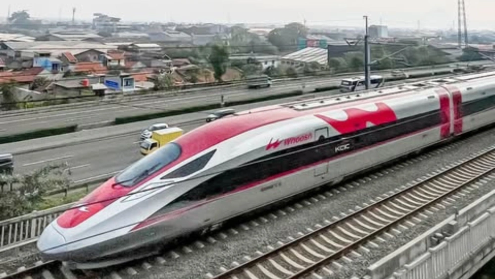Kereta Cepat Jakarta-Bandung Whoosh. [ig @keretacepat_id]