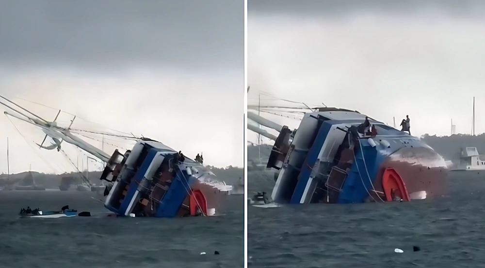 Detik-detik Kapal Phinisi Karam di Bali, Penumpang Lompat ke Laut