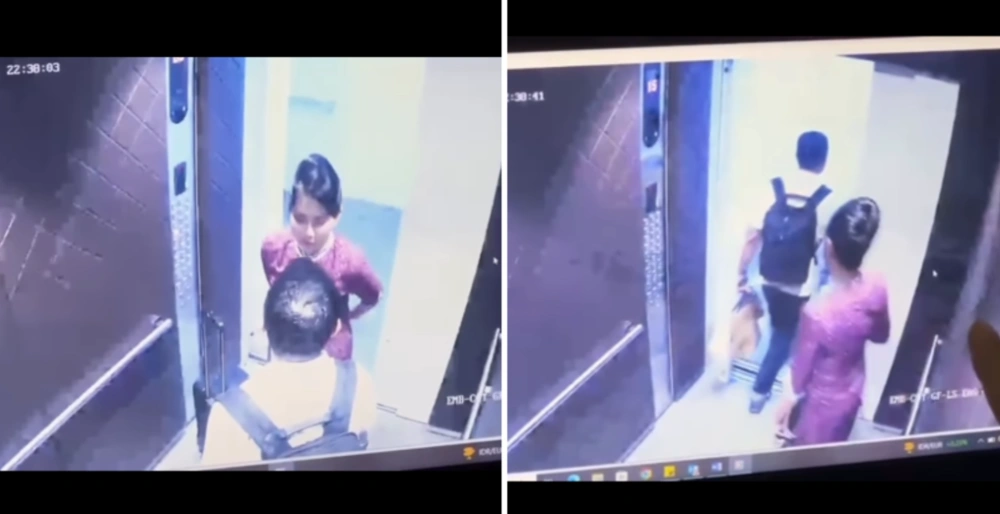 Skandal Direktur Maskapai & Pramugari EDL, CCTV Lift Ungkap Gestur Intim yang Viral