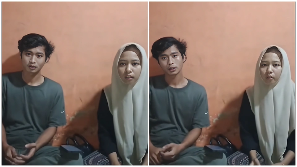 Kolase klarifikasi dua sejoli (TikTok)