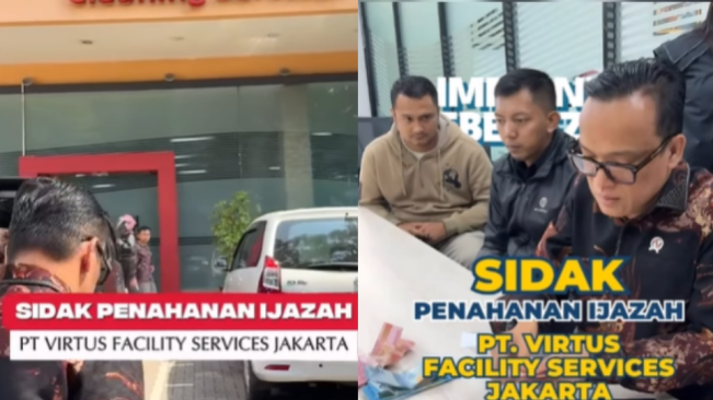 PT Virtus Tahan Ijazah Karyawan, Wamenaker Turun Tangan dan Tebus dengan Uang Pribadi