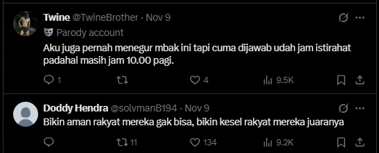 Komentar Netizen [X]