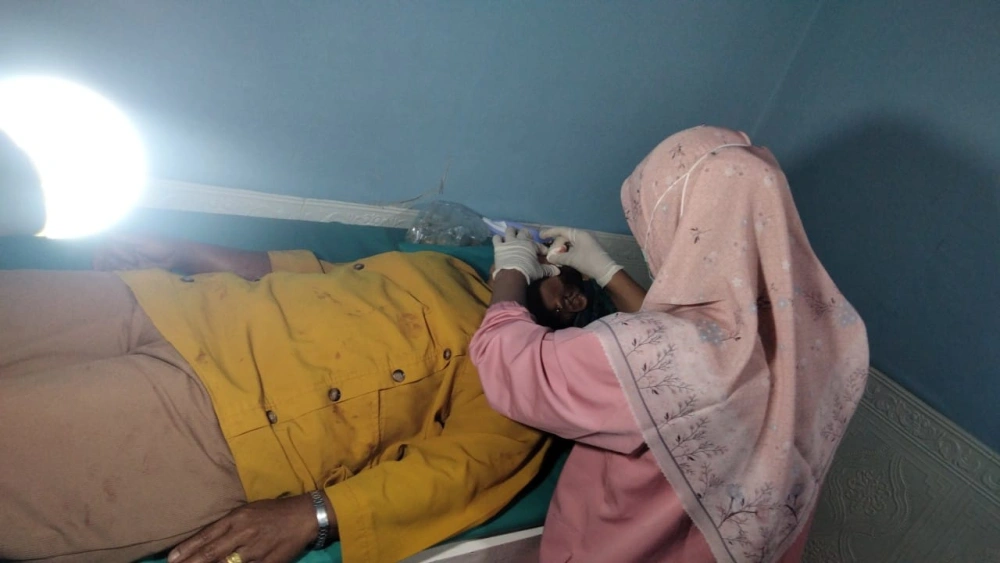 Korban Mendapatkan Perawatan Pada Luka Dibagian Muka