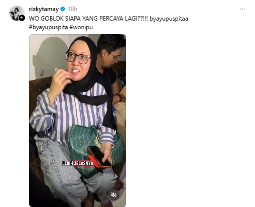 Threads viral tentang wedding organizer (WO) Ayu Puspita. [Instagram]