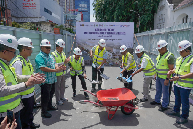 Pembangunan Halte BRT BS 13 Lapangan Merdeka Medan Dimulai, Gunakan 60 Bus