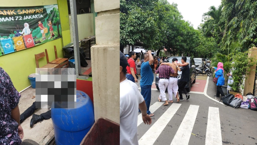 Ledakan terjadi di SMAN 72 Kelapa Gading, Jakarta Utara Jumat (7/11/2025). [X]