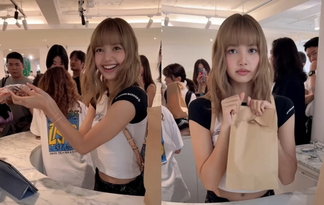 Gaya Lisa BLACKPINK Jualan Baju Bekas, Keuntungan Disumbangkan ke Gaza