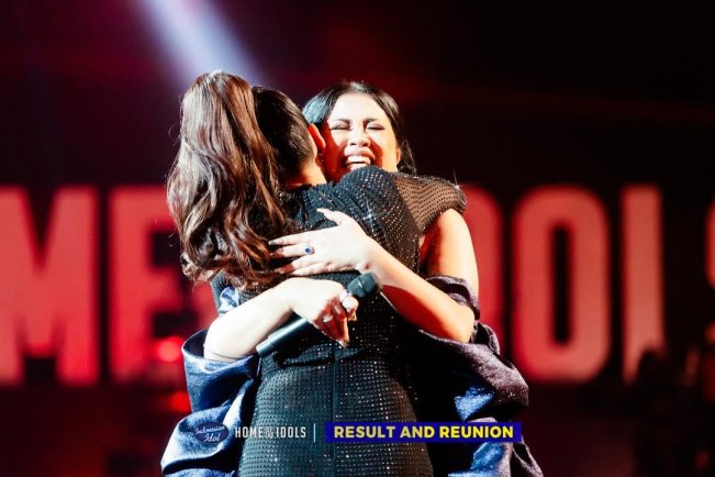 Momen Haru Ketika Maia Estianty Memeluk Shabrina Leanor (instagram/@indonesianidolid)