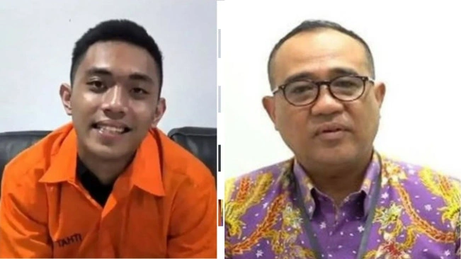 Foto kolase Mario Dandy dan Rafael Alun Trisambodo. [Ist]