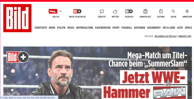 Media online Bild. (bild.de)