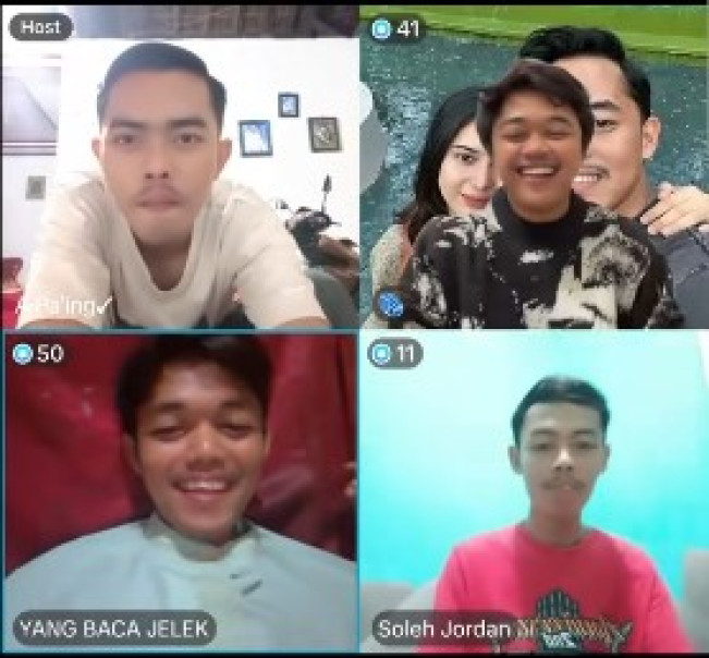 Live TikTok pria mirip Safno. (TikTok)