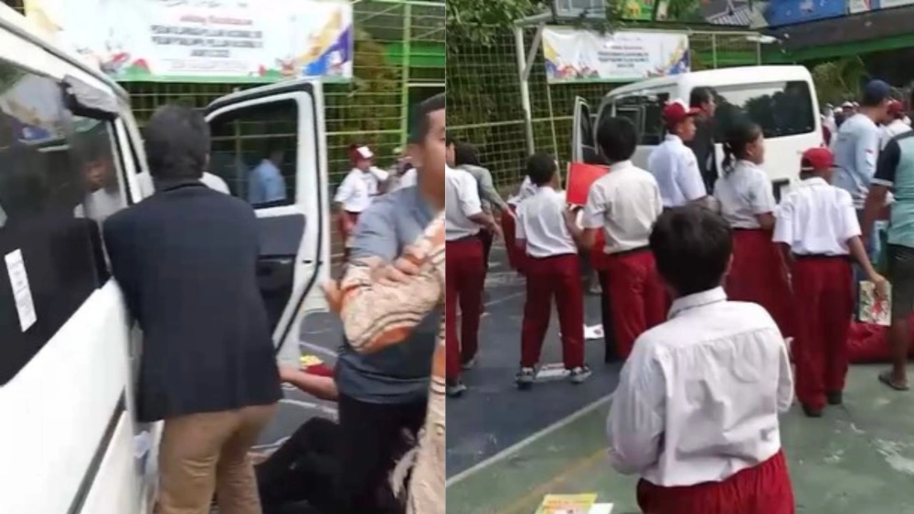 Jeritan Histeris di SD Cilincing! Mobil MBG Tabrak Murid Saat Literasi Pagi