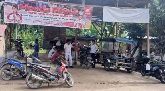 Pemilik Motor Honda di Sumatera yang Terdampak Banjir Bisa Servis Gratis