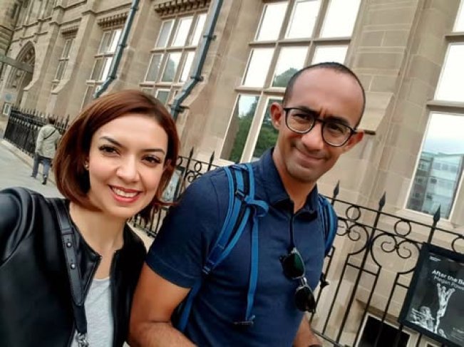 Ibrahim Sjarief Assegaf dan Najwa Shihab. (Instagram @najwashihab)