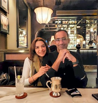 Ibrahim Sjarief Assegaf dan Najwa Shihab. (Instagram @najwashihab)
