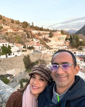 Ibrahim Sjarief Assegaf dan Najwa Shihab. (Instagram @najwashihab)