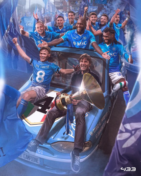 Napoli juara Seria 2024/2025. (Instagram/@officialsscnapoli)