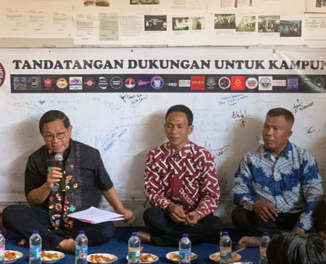 Pasangan Pramono Anung-Rano Karno Dapat Dukungan dari Warga Kampung Bayam