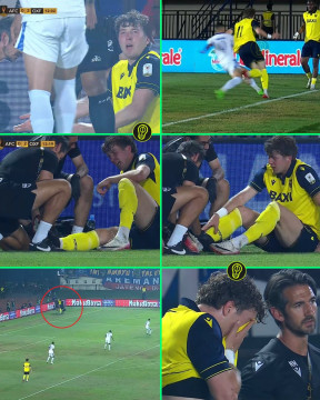 Ole Romeny cedera. (Twitter @FaktaSepakbola)