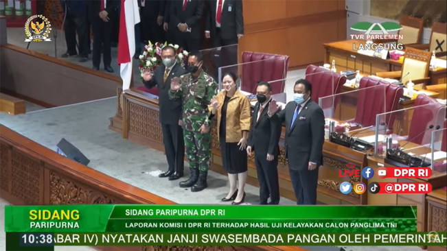 DPR Setujui Jenderal Andika sebagai Panglima TNI