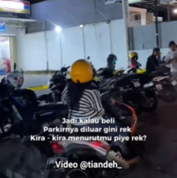 Minimarket di Kota Surabaya disegel. (Instagram)