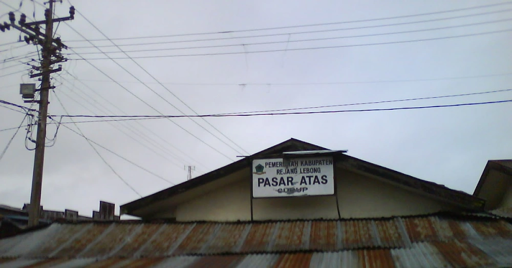 Pasar Atas Curup Rejang Lebong Ditata