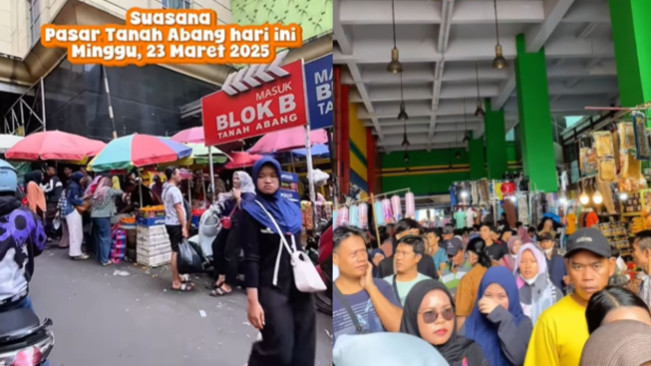 Mau Belanja Pakaian Lebaran? Ini Suasana Teranyar Pasar Tanah Abang