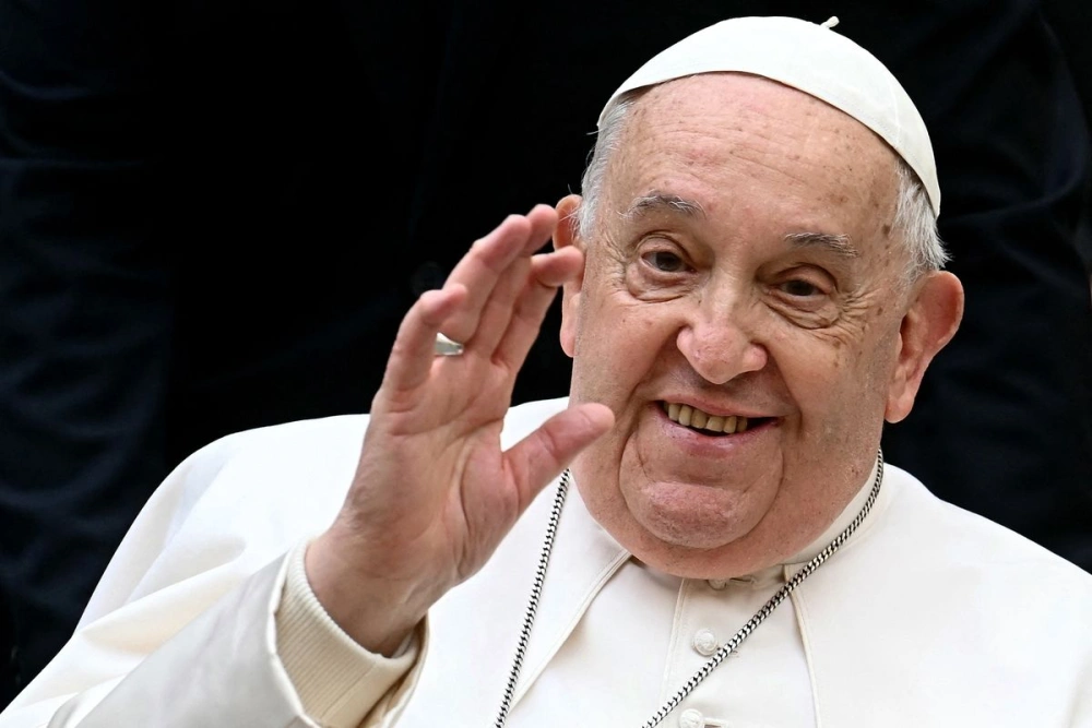 Paus Fransiskus tetap jadi cahaya penolong warga Palestina meski sudah tiada. [AFP]