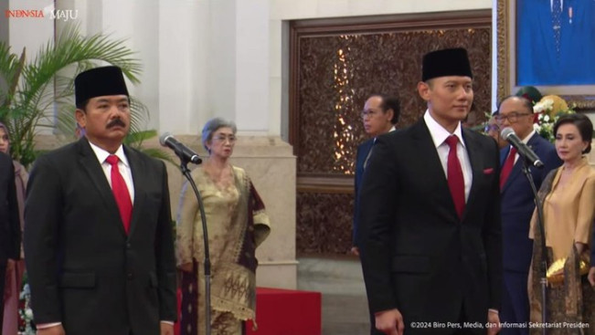 AHY Resmi Jabat Menteri ATR/BPN Gantikan Hadi Tjahjanto